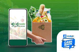 CosìComodo: fai la spesa online e ottieni cashback con Hubix.it